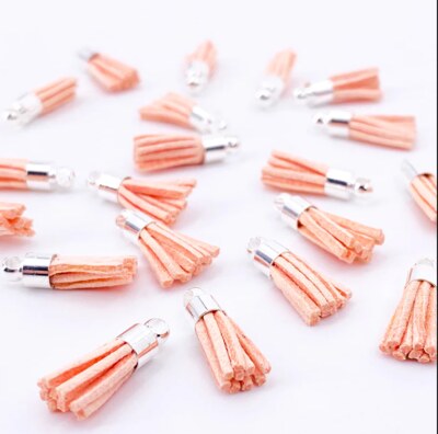 Ozdoba MODA SCRAP - střapec lososově růžový - sada 10 ks