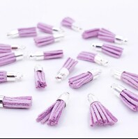 Ozdoba MODA SCRAP - střapec lila - sada 10 ks