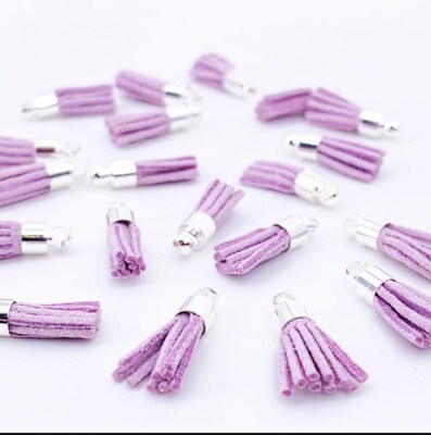 Ozdoba MODA SCRAP - střapec lila - sada 10 ks