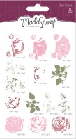 Silikonová razítka MODA SCRAP - růže - sada 14 ks