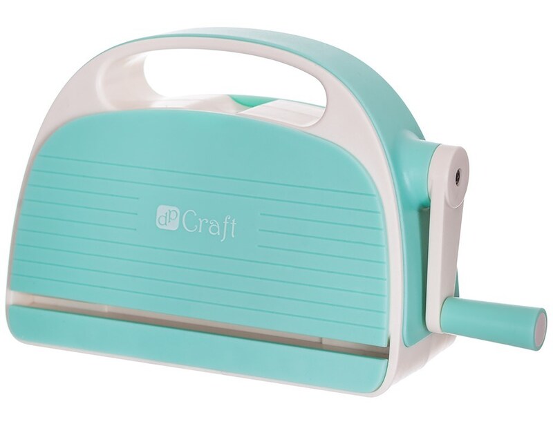 Mini vyřezávací a embossovací strojek dpCraft - startovací sada 12 ks