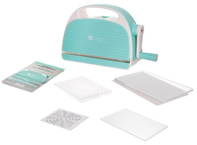 Mini vyřezávací a embossovací strojek dpCraft - startovací sada 12 ks