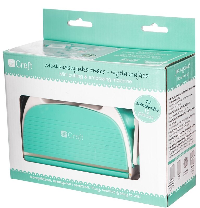 Mini vyřezávací a embossovací strojek dpCraft - startovací sada 12 ks