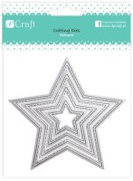 Vyřezávací šablony dpCraft - hvězdy - sada 4 ks