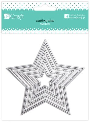 Vyřezávací šablony dpCraft - hvězdy - sada 4 ks