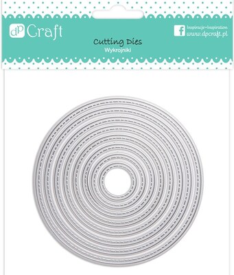 Vyřezávací šablony dpCraft - kruhy - sada 8 ks