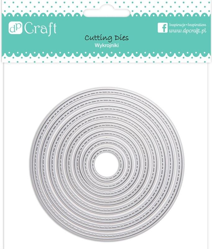 Vyřezávací šablony dpCraft - kruhy - sada 8 ks