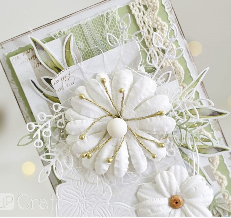 Vyřezávací šablony dpCraft - větvičky v půlkruhu - sada 4 ks