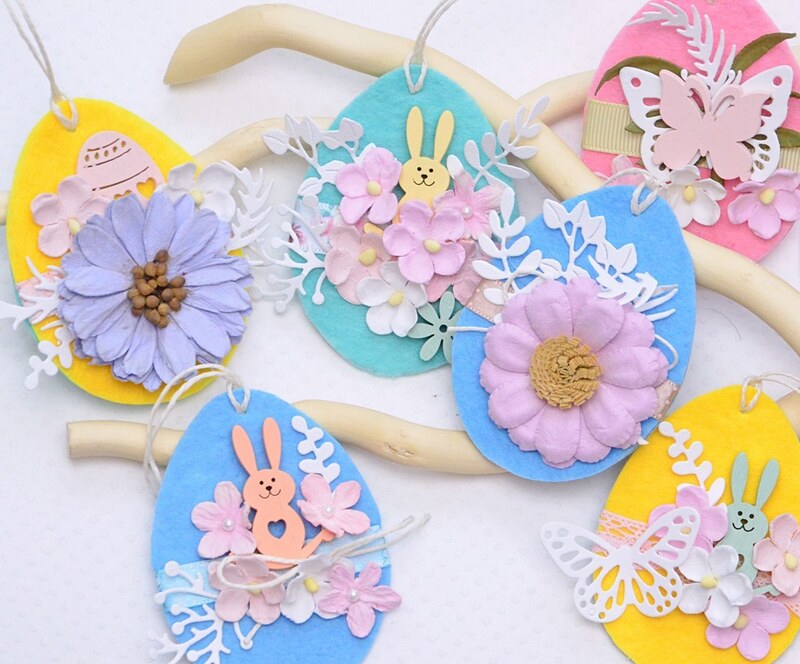 Vyřezávací šablony dpCraft - zeleň mix - sada 9 ks