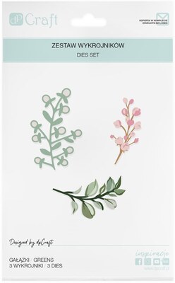 Vyřezávací šablony dpCraft - větvičky - sada 2 ks