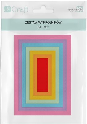 Vyřezávací šablony dpCraft - obdélníky - sada 7 ks