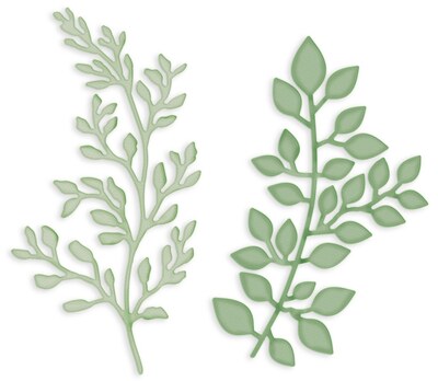Vyřezávací šablony dpCraft - větvičky velké - sada 2 ks