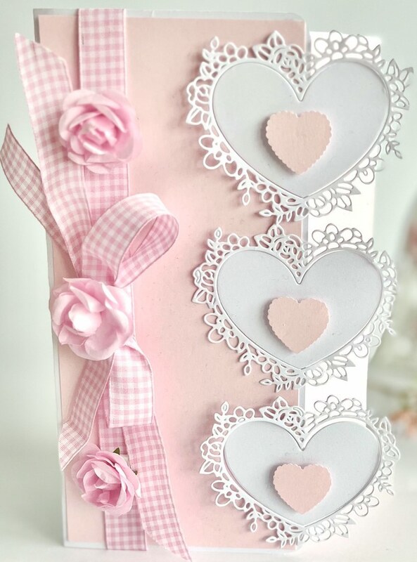 Vyřezávací šablony dpCraft - srdce - 1 ks