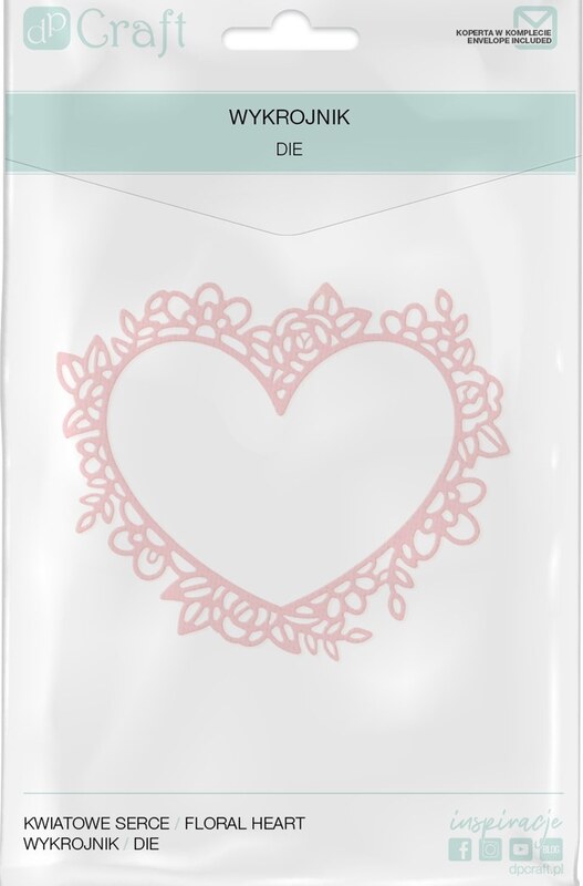 Vyřezávací šablony dpCraft - srdce - 1 ks