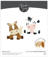 Vyřezávací šablony MODA SCRAP - zebra a kůň - sada 14 ks