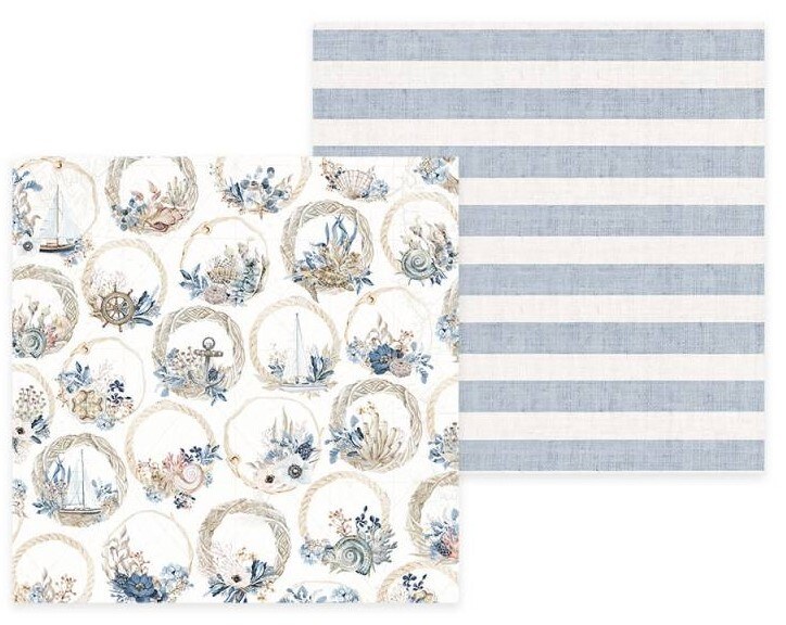 Sada scrapbookových oboustranně potištěných papírů P13 6x6" - Sea La Vie - sada 24 listů