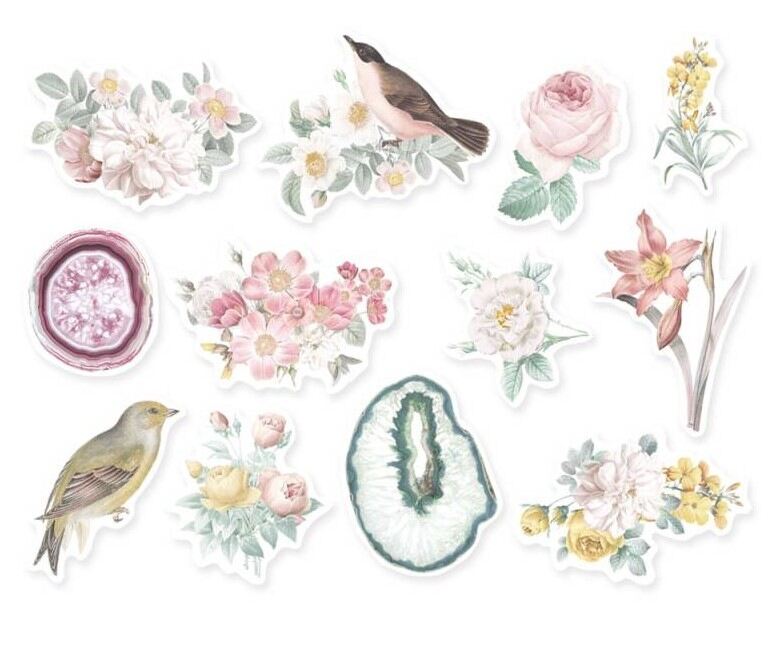 Papírové výseky P13 - Precious - sada 12 ks