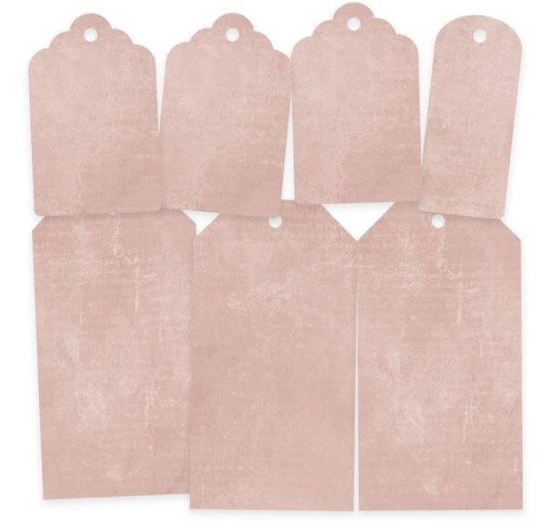 Dekorativní visačky P13 - Precious - sada 7 ks