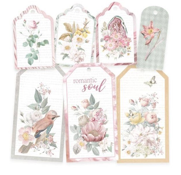 Dekorativní visačky P13 - Precious - sada 7 ks