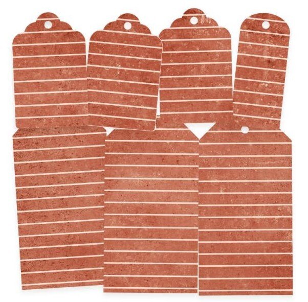 Dekorativní visačky P13 - Sea La Vie - sada 7 ks