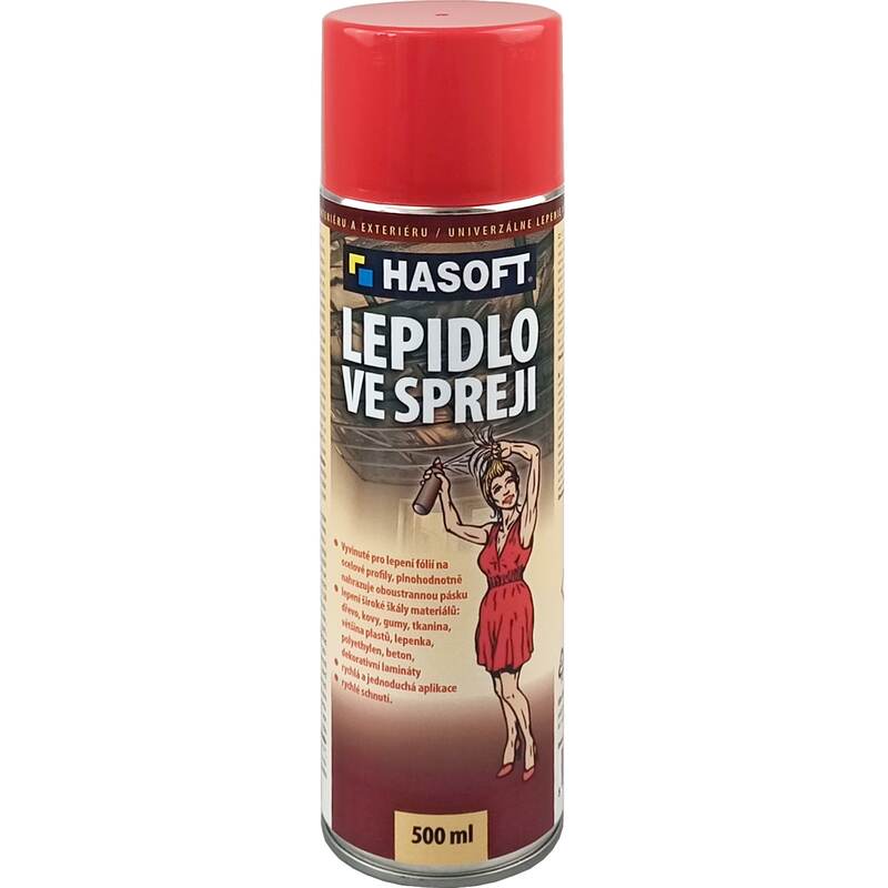 Lepidlo ve spreji na parozábrany HASOFT - aerosolový sprej 500 ml