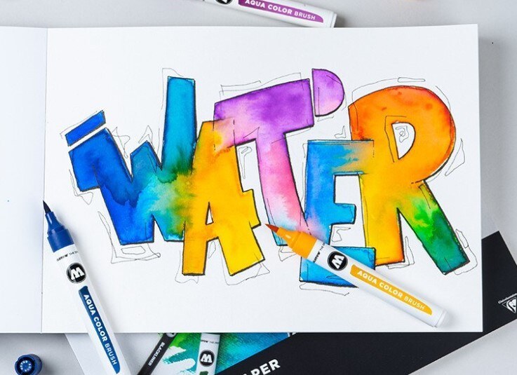 Blok MOLOTOW akvarel SketchPad A4 - 300g - 20 listů