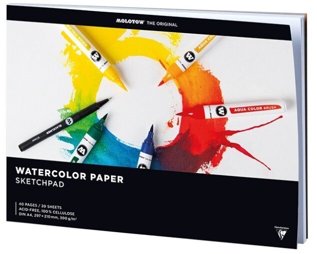 Blok MOLOTOW akvarel SketchPad A4 - 300g - 20 listů
