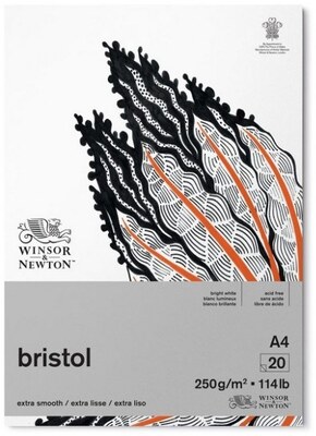 Blok WINSOR&NEWTON Bristol Pad A4 - 250g - 20 listů