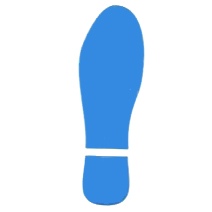 Podlahové značení - stopa