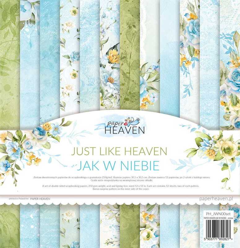 Sada oboustranně potištěných papírů PAPER HEAVEN 12x12" - Just like Heaven