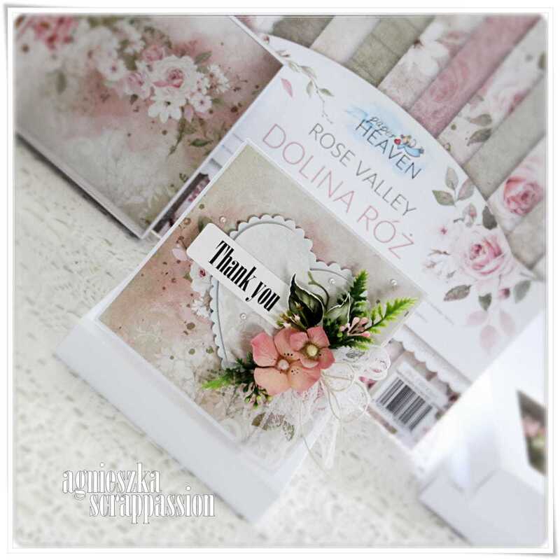 Sada oboustranně potištěných papírů PAPER HEAVEN 12x12" - Rose Valley - sada 12 listů