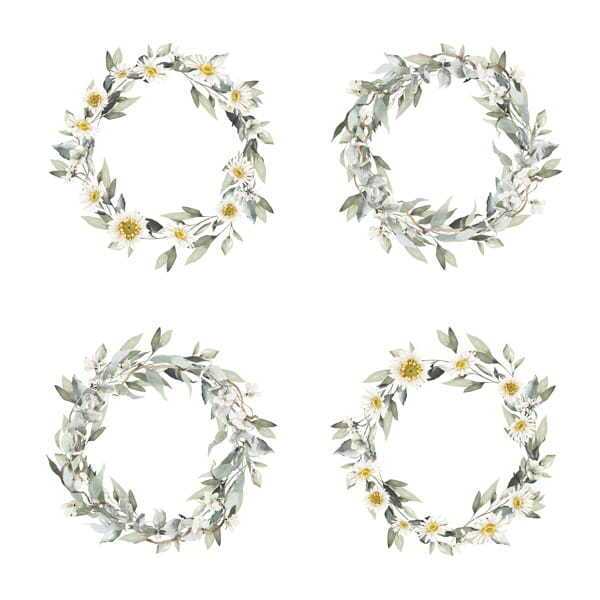 Sada oboustranně potištěných papírů PAPER HEAVEN 20x20 cm - Woman in Gold - sada 16 listů