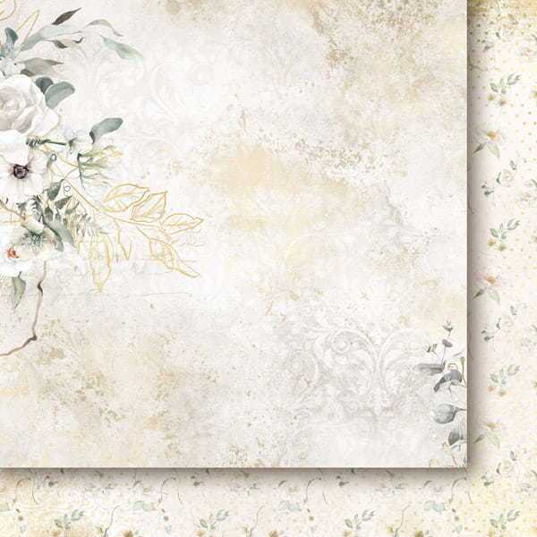 Sada oboustranně potištěných papírů PAPER HEAVEN 20x20 cm - Woman in Gold - sada 16 listů