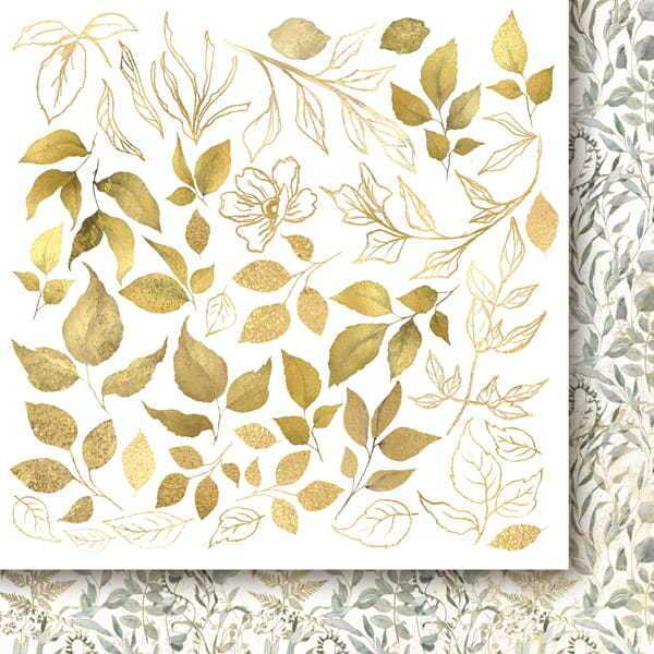 Sada oboustranně potištěných papírů PAPER HEAVEN 20x20 cm - Woman in Gold - sada 16 listů