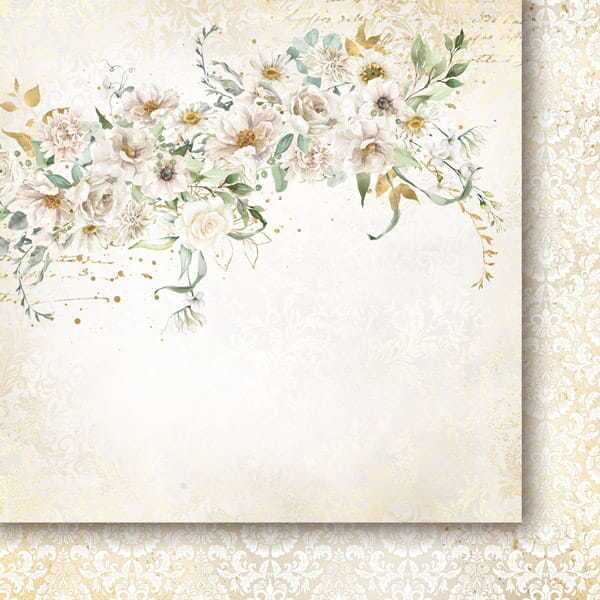 Sada oboustranně potištěných papírů PAPER HEAVEN 20x20 cm - Woman in Gold - sada 16 listů