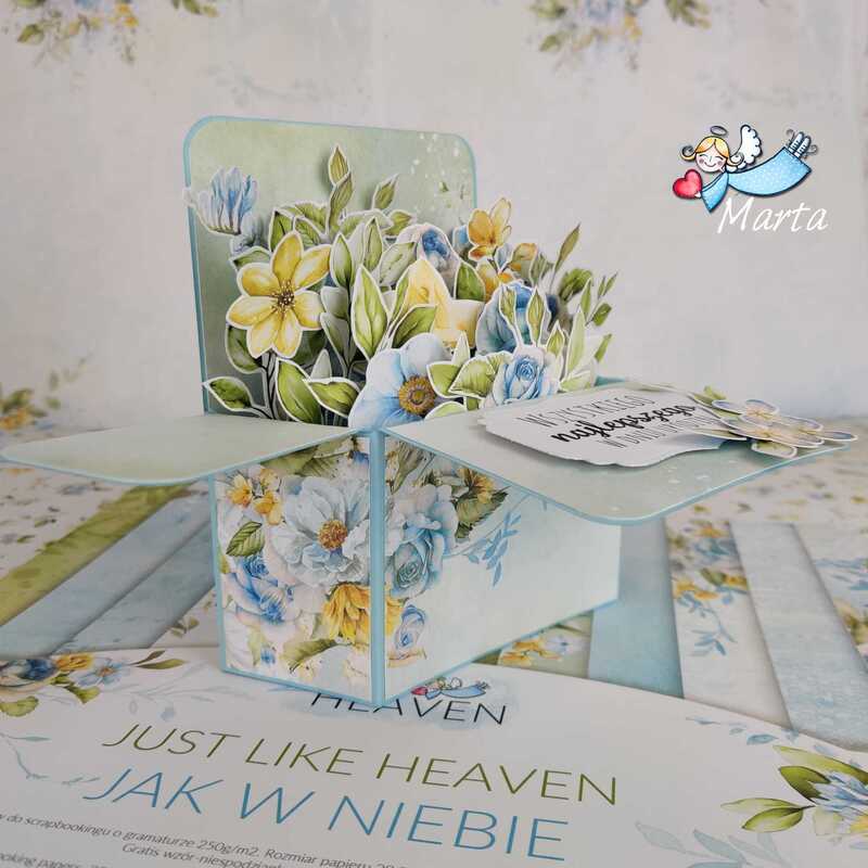 Sada oboustranně potištěných papírů PAPER HEAVEN 20x20 cm - Just like Heaven