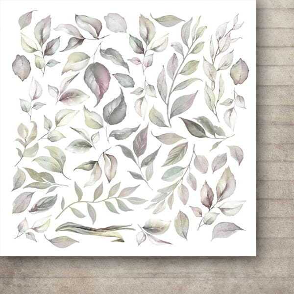 Sada oboustranně potištěných papírů PAPER HEAVEN 20x20 cm - Rose Valley - sada 16 listů