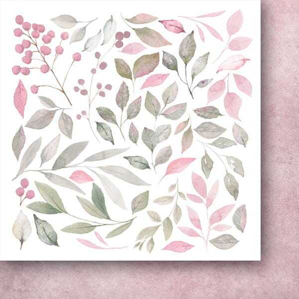 Sada oboustranně potištěných papírů PAPER HEAVEN 20x20 cm - Rose Valley - sada 16 listů