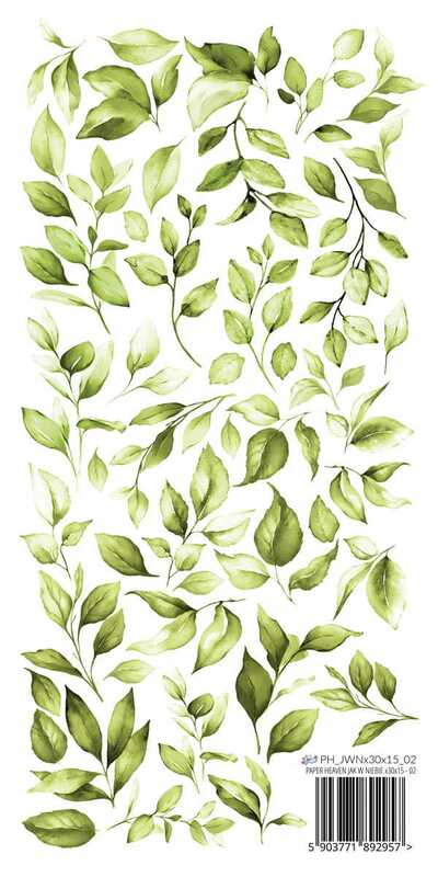 Oboustranně potištěný papír s lístky PAPER HEAVEN 12x6" - Just like Heaven