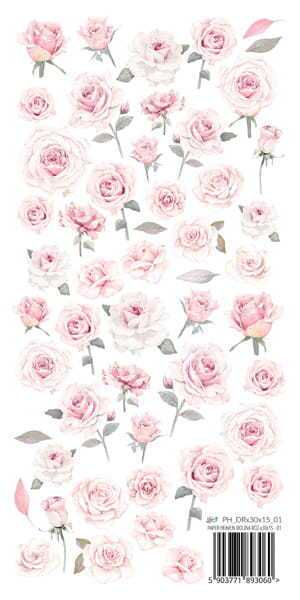 Oboustranně potištěný papír s růžemi PAPER HEAVEN 12x6" - Rose Valley - 1 ks