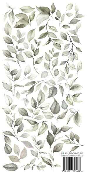 Oboustranně potištěný papír s lístky PAPER HEAVEN 12x6" - Rose Valley - 1 ks