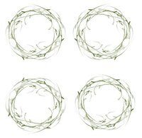 Potištěný papír s věnečky 6x6" PAPER HEAVEN - Like a Breath - 1 ks