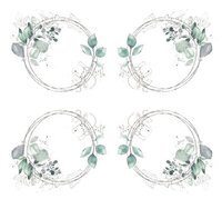 Potištěný papír s grafickými věnečky 6x6" PAPER HEAVEN - Deep in the Forest - 1 ks