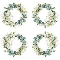 Potištěný papír se zelenými věnečky 6x6" PAPER HEAVEN - Deep in the Forest - 1 ks