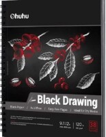 Kreslicí blok OHUHU černý A4 - 200g - 38 listů