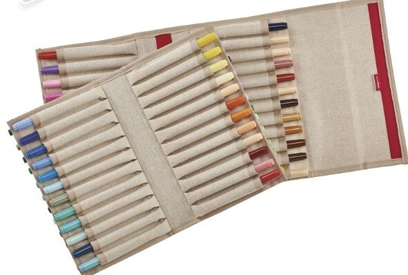 Pouzdro senseBag na 72 ks fixů/popisovačů - béžový - 1 ks