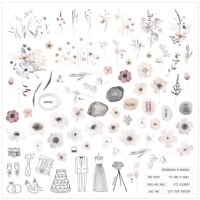 Papírové výseky MODA SCRAP - Secret Garden - sada 86 ks