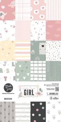 Sada papírů MODA SCRAP 6x12" - Hello Sweet Girl - sada 21 listů