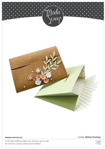 Vyřezávací šablony MODA SCRAP - obálka a kytičky