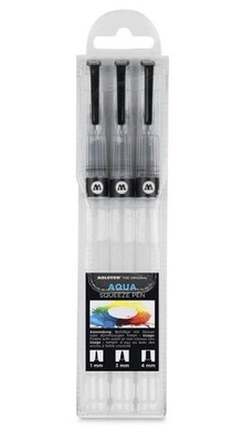 Štětec se zásobníkem na vodu MOLOTOW sada - sada 3 ks